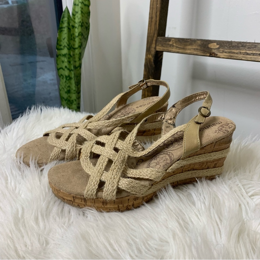 Maurices Jute Wedge Sandals